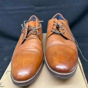 Cole Haan Mens Lenox Hill Cap Oxford British Tan 11 1/2 Dress Shoes